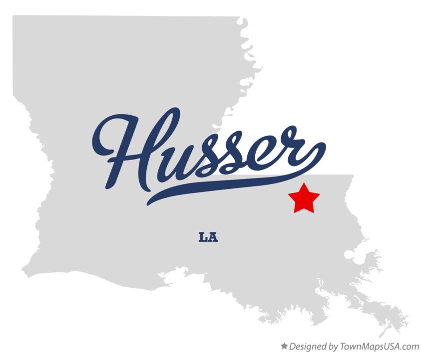 Map of Husser Louisiana LA