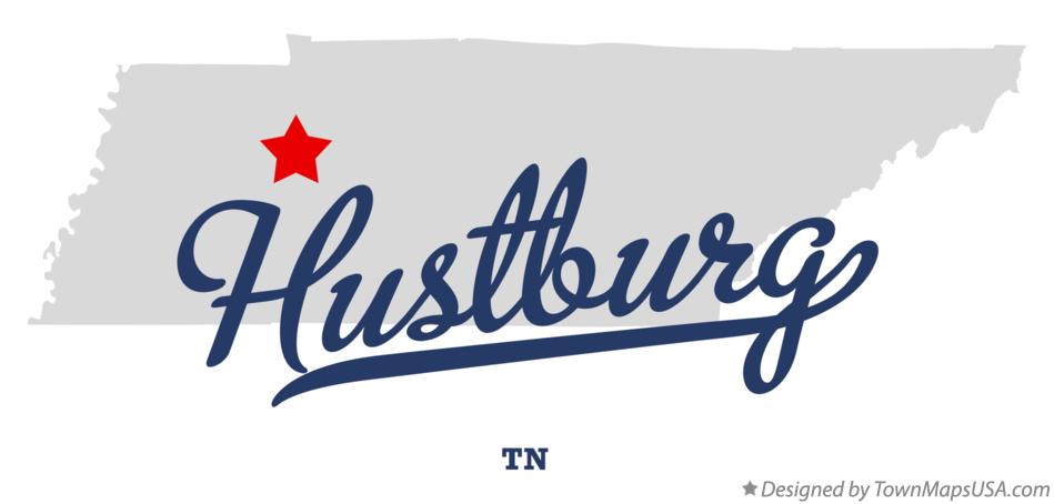 Map of Hustburg Tennessee TN
