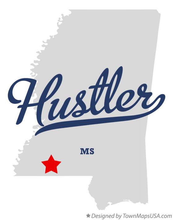 Map of Hustler Mississippi MS