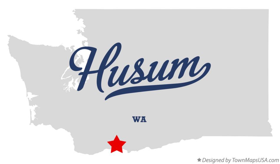 Map of Husum Washington WA