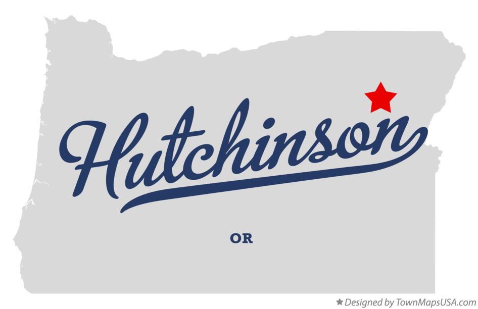 Map of Hutchinson Oregon OR