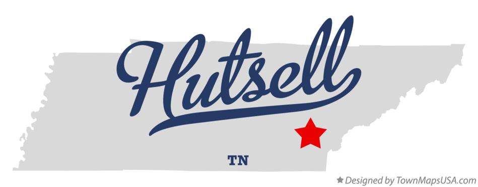 Map of Hutsell Tennessee TN