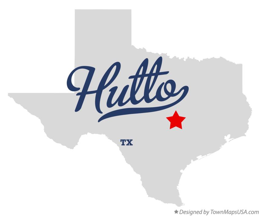Map of Hutto Texas TX