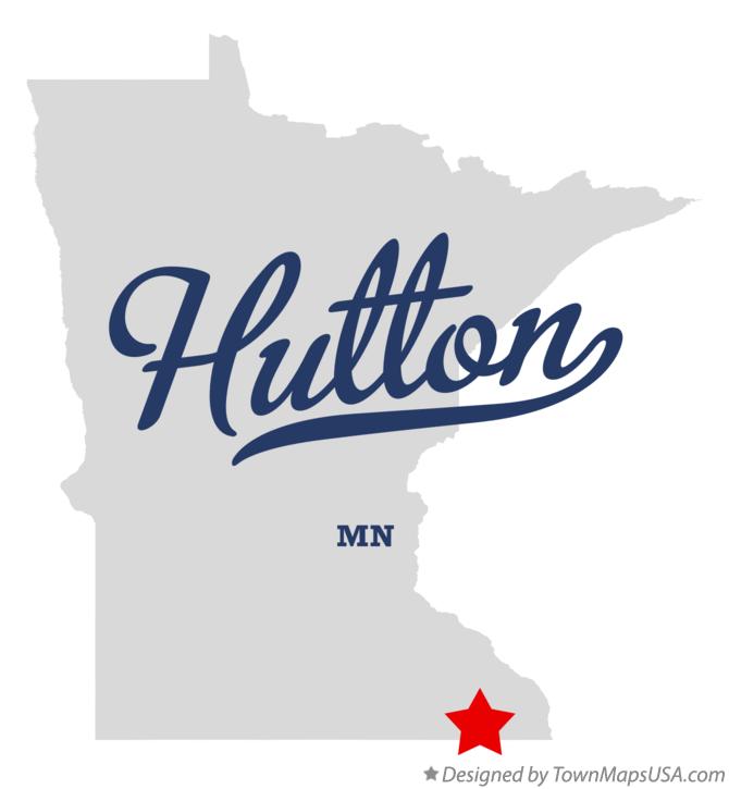 Map of Hutton Minnesota MN