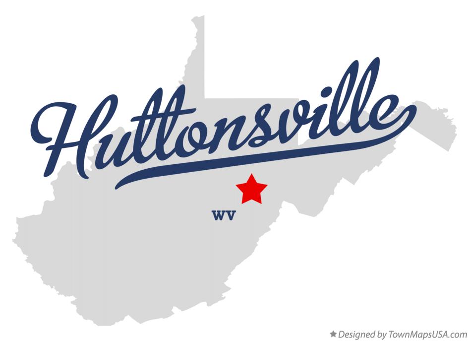 Map of Huttonsville West Virginia WV