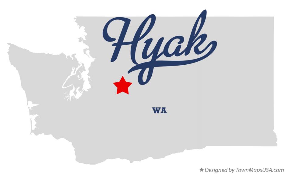 Map of Hyak Washington WA