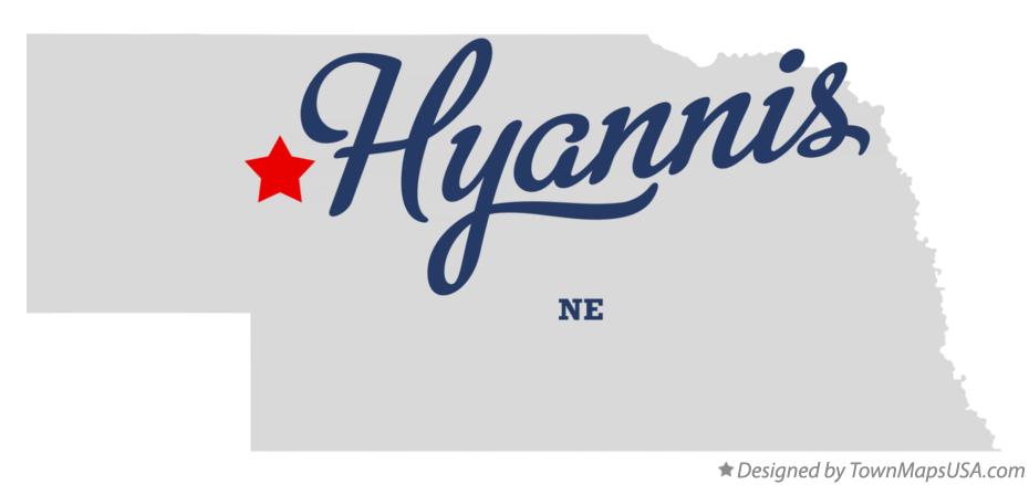 Map of Hyannis Nebraska NE