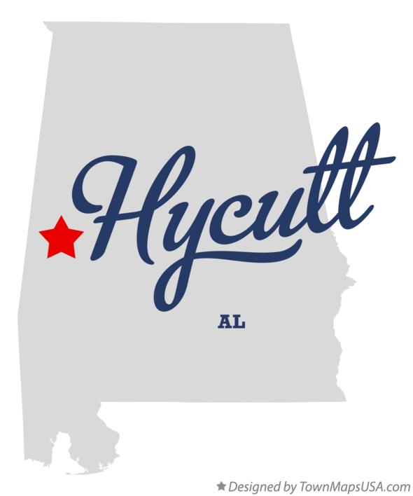 Map of Hycutt Alabama AL
