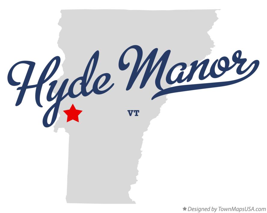Map of Hyde Manor Vermont VT