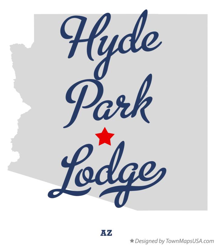 Map of Hyde Park Lodge Arizona AZ