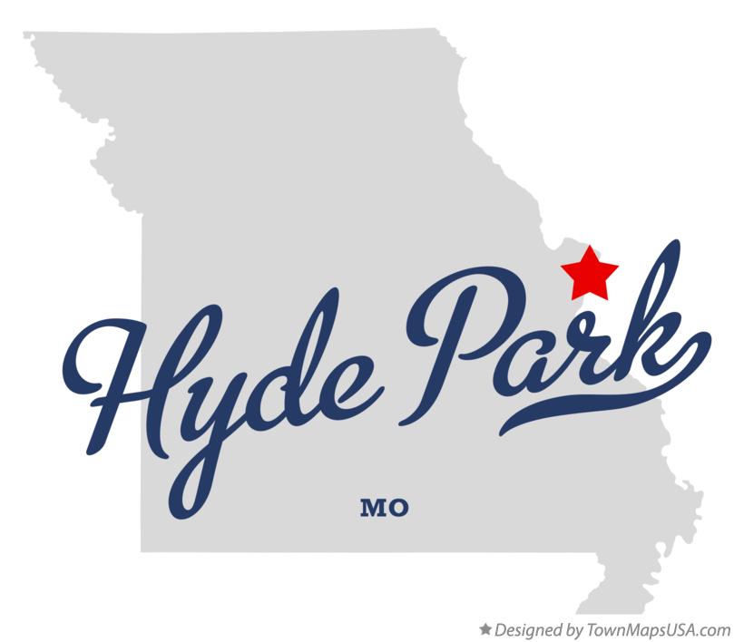 Map of Hyde Park Missouri MO