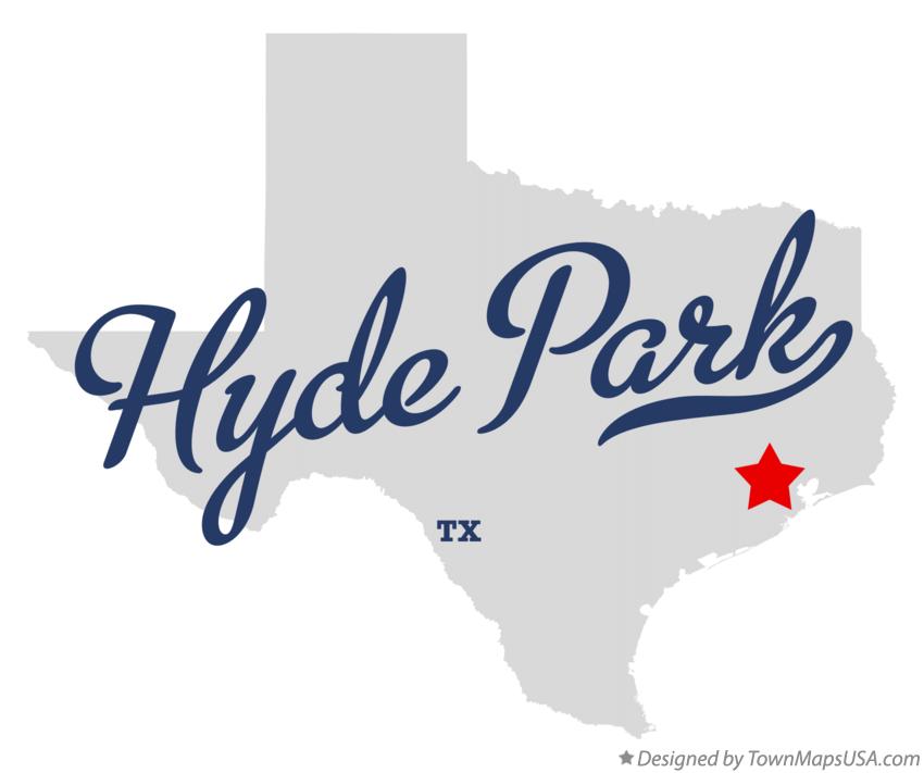 Map of Hyde Park Texas TX