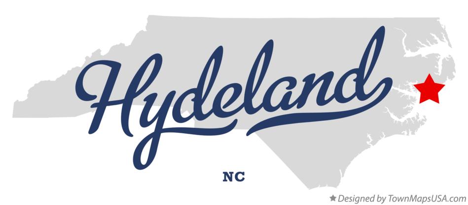 Map of Hydeland North Carolina NC