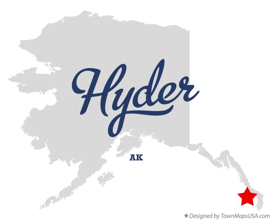 Map of Hyder Alaska AK