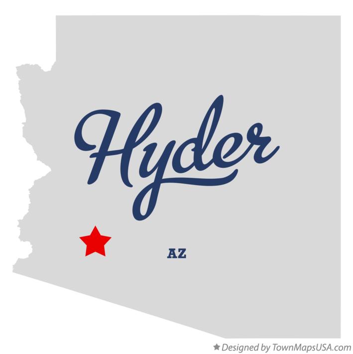 Map of Hyder Arizona AZ