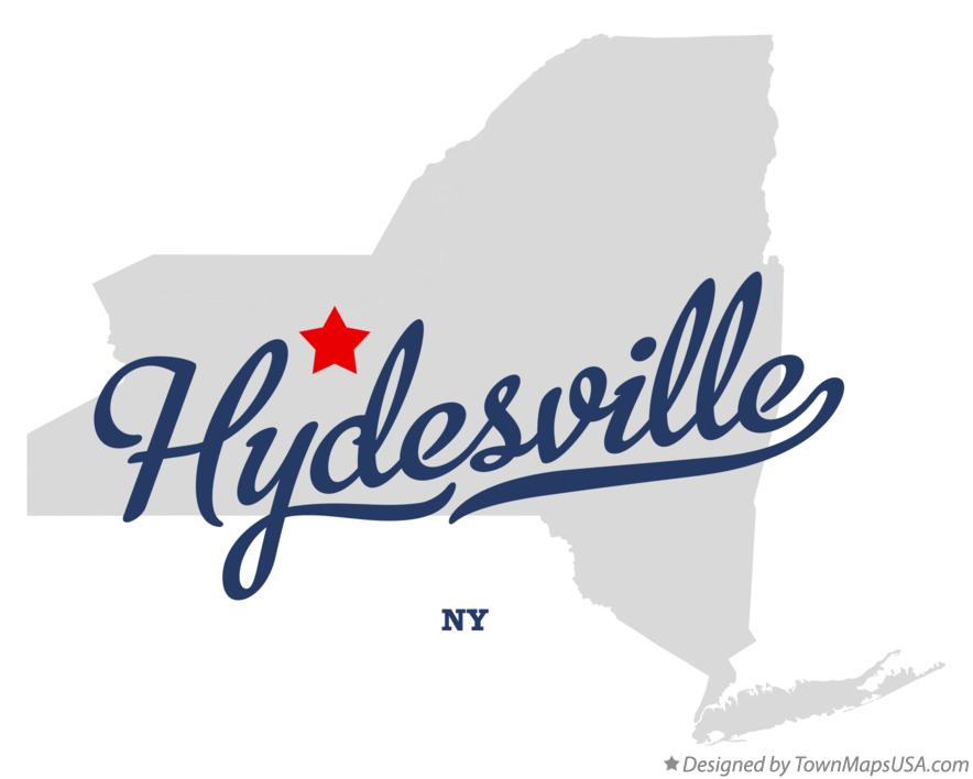 Map of Hydesville New York NY