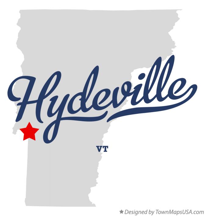 Map of Hydeville Vermont VT