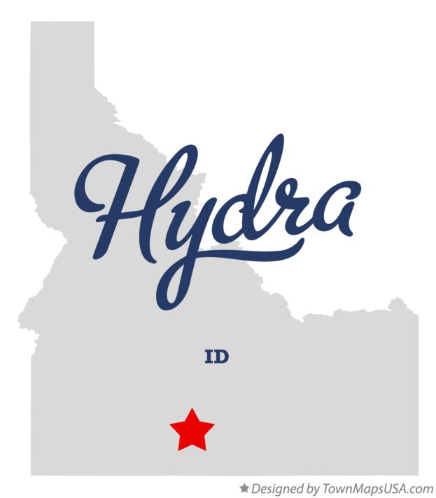 Map of Hydra Idaho ID