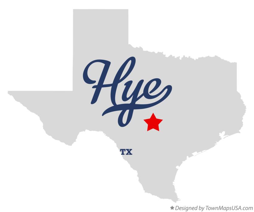 Map of Hye Texas TX