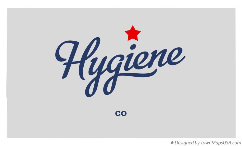 Map of Hygiene Colorado CO