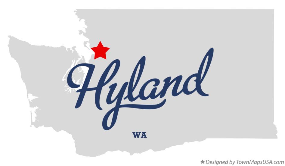 Map of Hyland Washington WA
