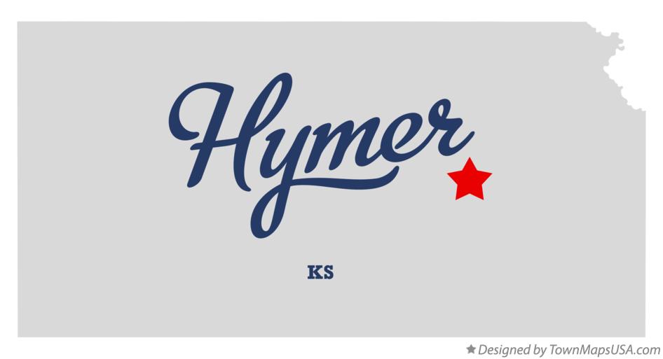 Map of Hymer Kansas KS