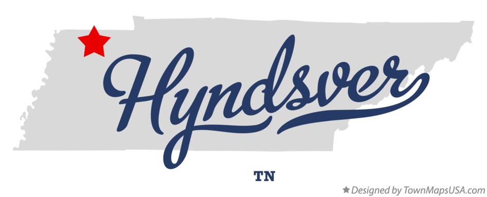 Map of Hyndsver Tennessee TN