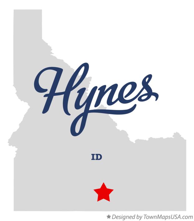 Map of Hynes Idaho ID
