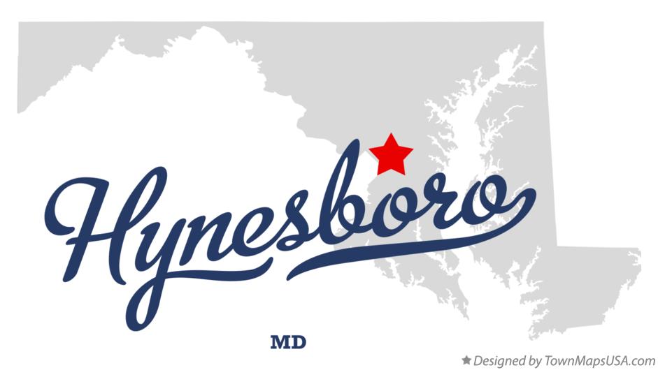 Map of Hynesboro Maryland MD