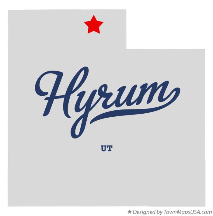 Map of Hyrum Utah UT