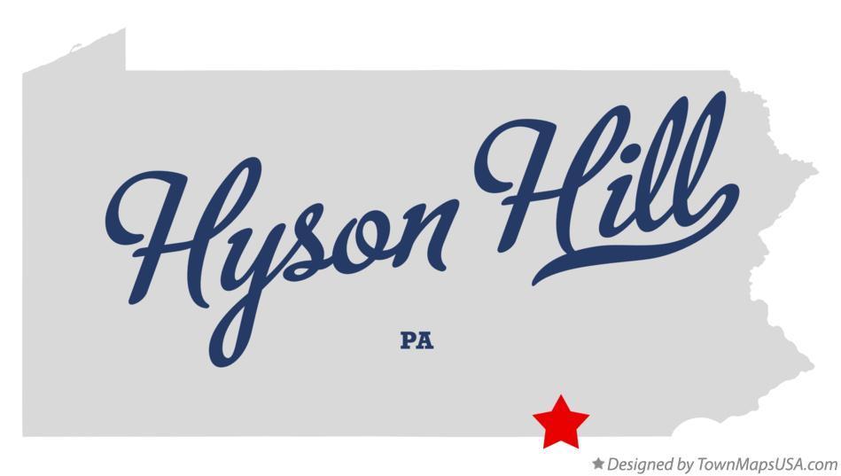 Map of Hyson Hill Pennsylvania PA