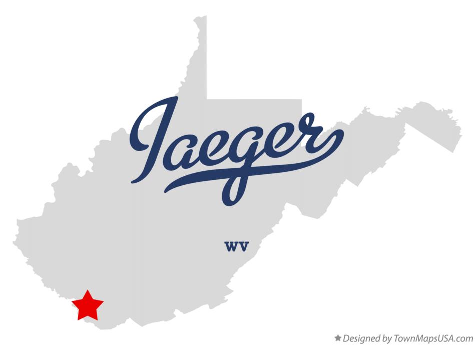 Map of Iaeger West Virginia WV