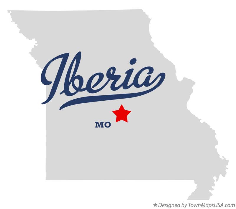 Map of Iberia Missouri MO