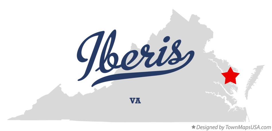 Map of Iberis Virginia VA