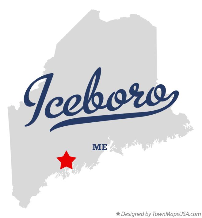 Map of Iceboro Maine ME