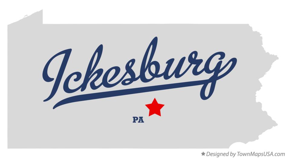 Map of Ickesburg Pennsylvania PA