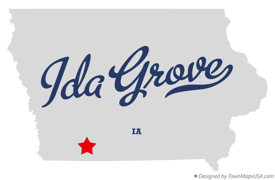 Map of Ida Grove Iowa IA