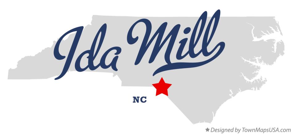 Map of Ida Mill North Carolina NC