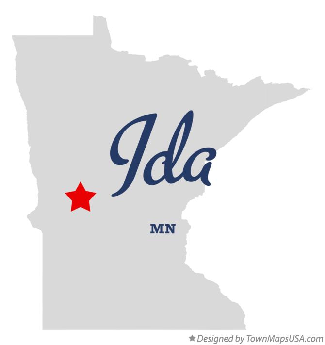 Map of Ida Minnesota MN