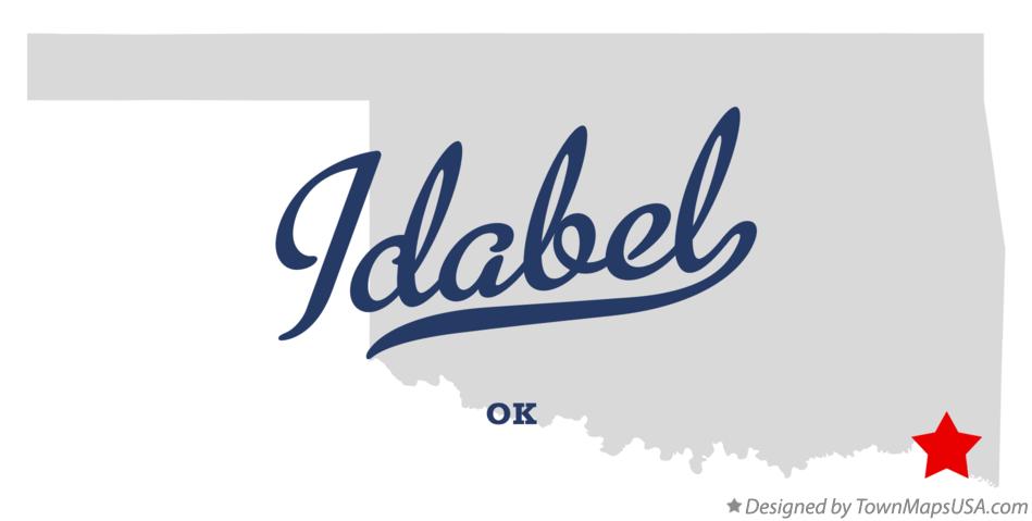 Map of Idabel Oklahoma OK