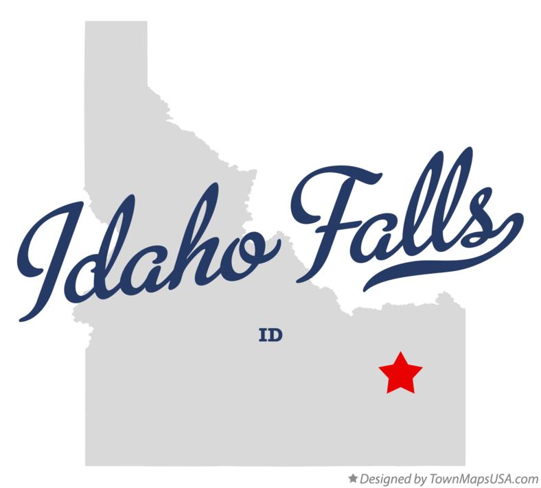 Map of Idaho Falls Idaho ID