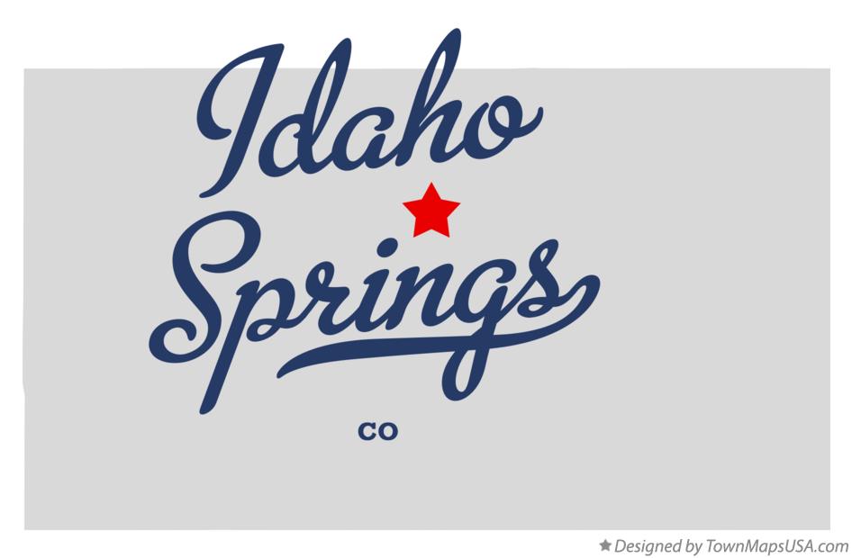 Map of Idaho Springs Colorado CO