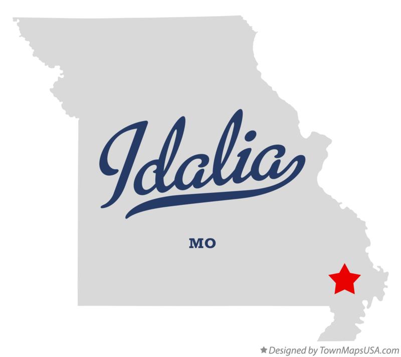 Map of Idalia Missouri MO