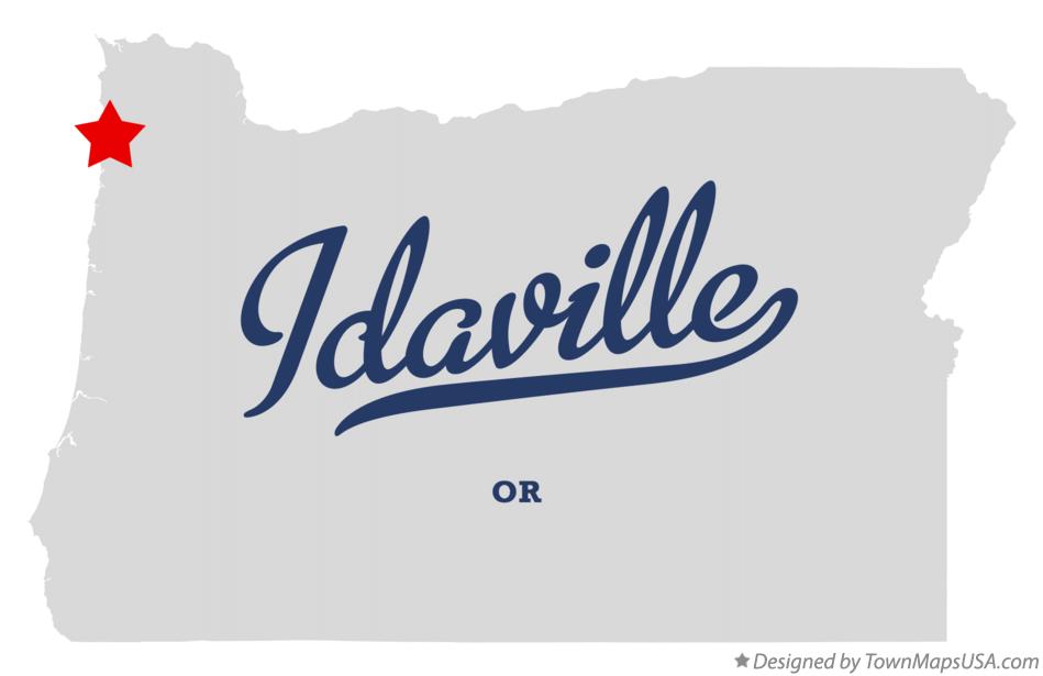 Map of Idaville Oregon OR
