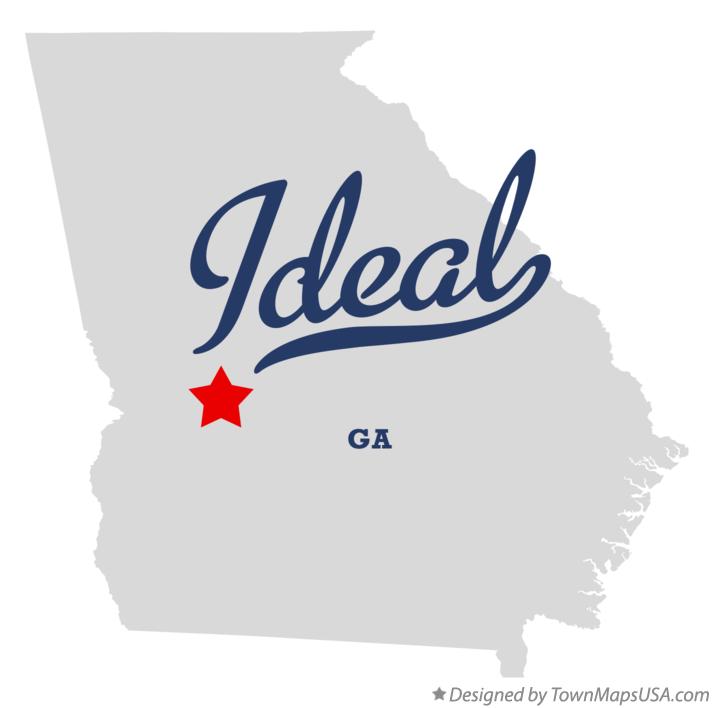 Map of Ideal Georgia GA