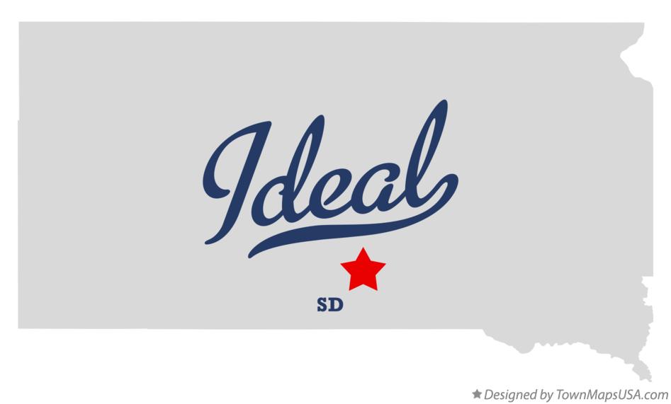 Map of Ideal South Dakota SD