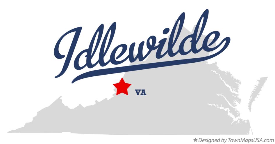 Map of Idlewilde Virginia VA