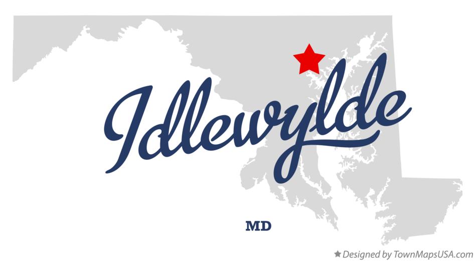 Map of Idlewylde Maryland MD