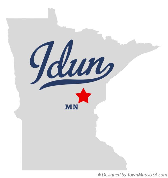 Map of Idun Minnesota MN