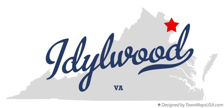 Map of Idylwood Virginia VA